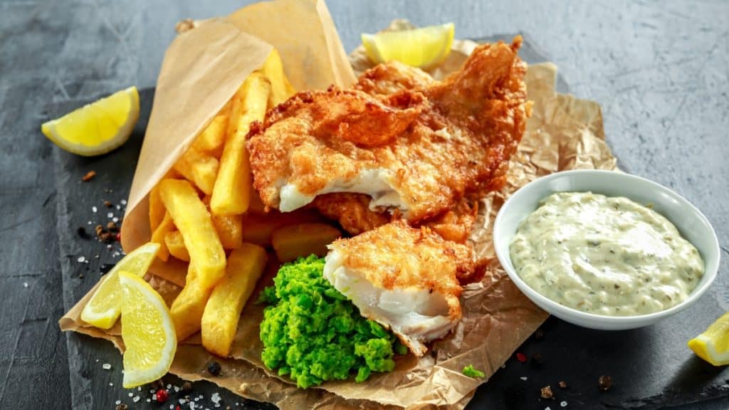 a bag of fish and chips from Bristol