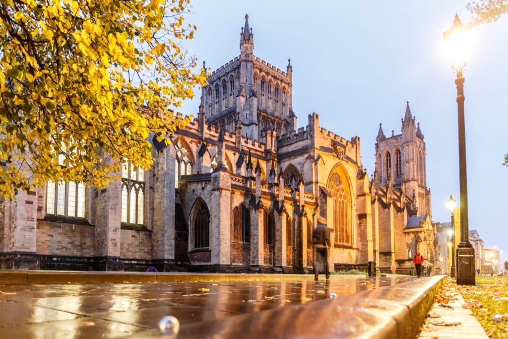 Autumn leaves in Bristol, England, with plenty of things to do in October