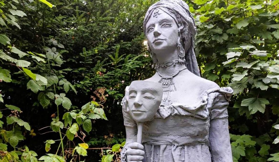 This Mysterious Artist Has Planted A Strange Statue Of A Bristol Legend In A Graveyard