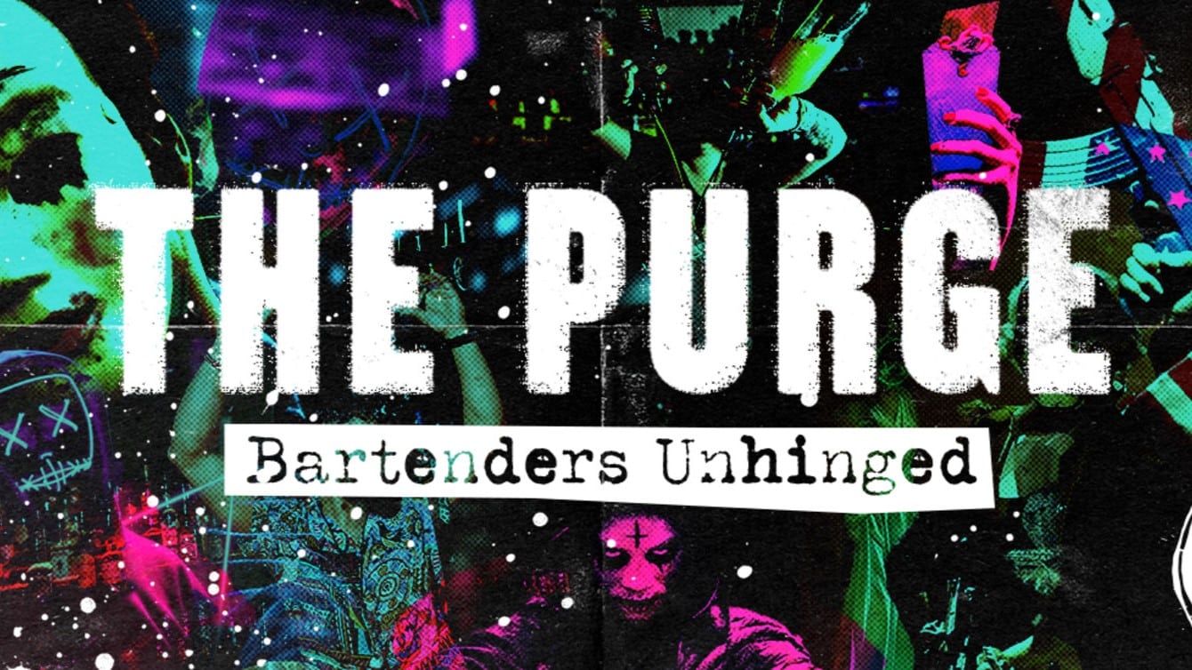 A poster for The Cocktail Club's Halloween bottomless brunch, The Purge, one of many amazing Halloween event happening in Bristol