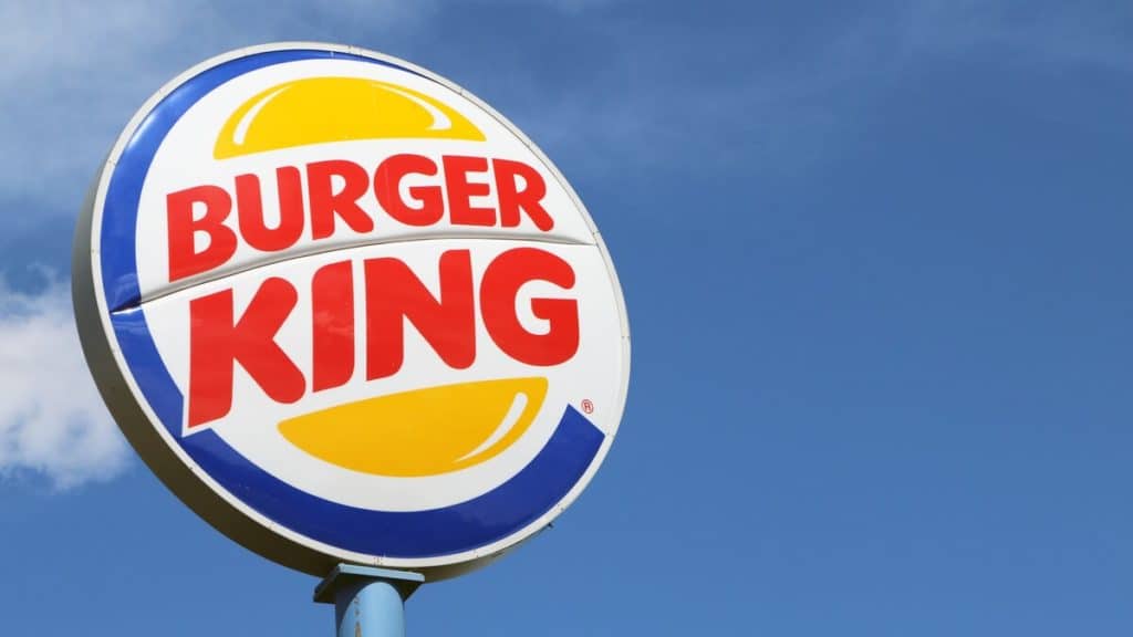 A Burger King sign, gone vegan