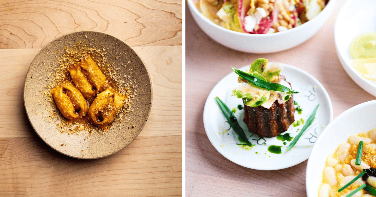 Meals from Casa and COR, who both made SquareMeal's UK Top 100