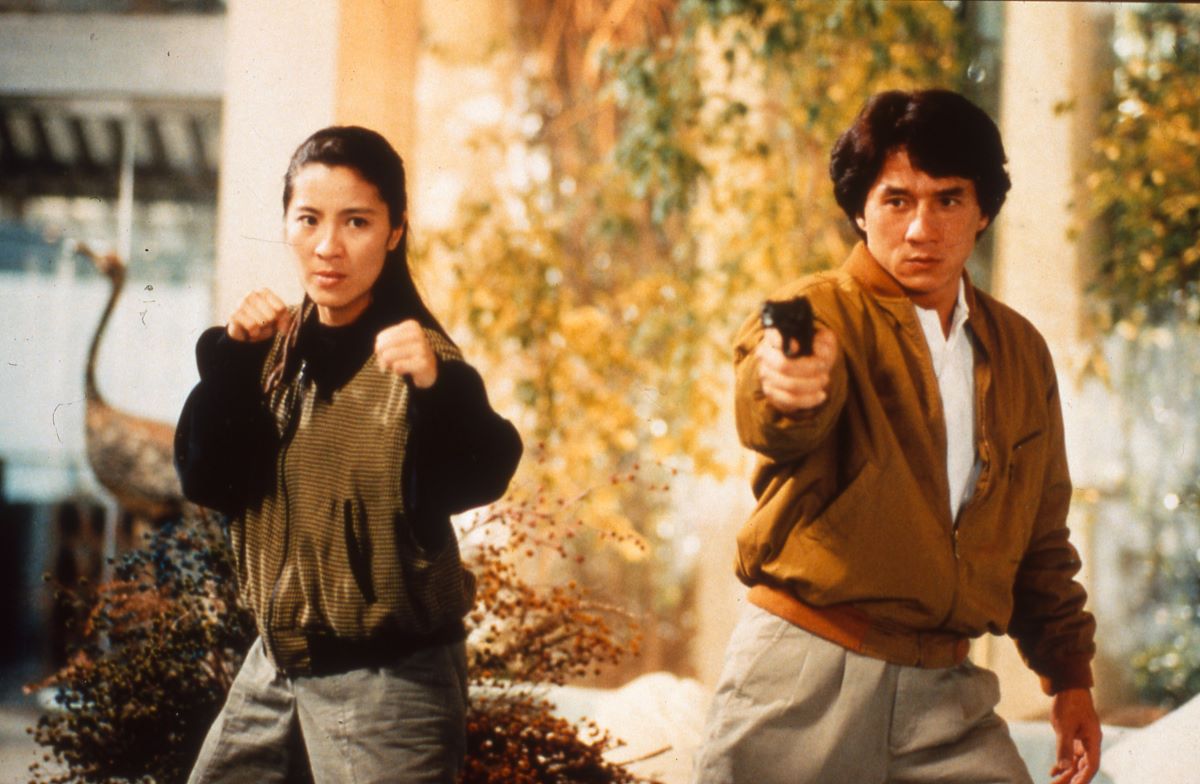 Michelle Yeoh and Jackie CHan in Police Story 3: Supercop, showing at Forbidden Worlds Film Festival