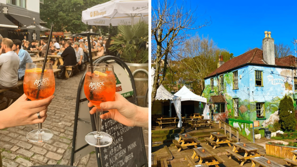 A couple of beer gardens in Bristol