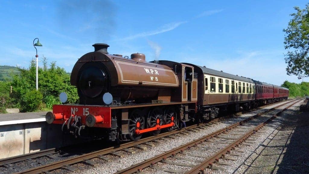 A steam train at Avon Valley Railway, one of the best things to do with kids