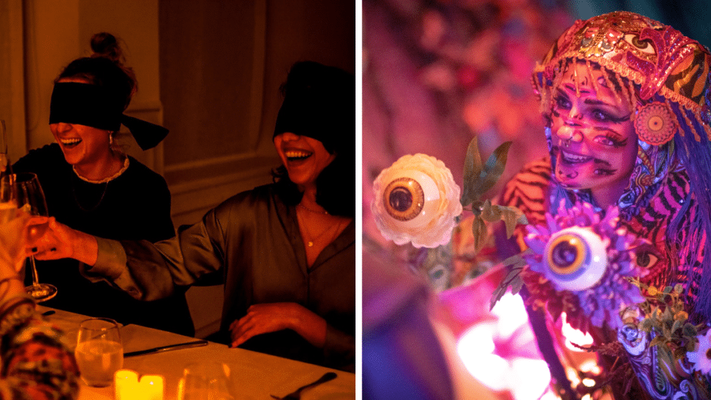 Two immersive experiences in Bristol, Dining In The Dark and Wake The Tiger