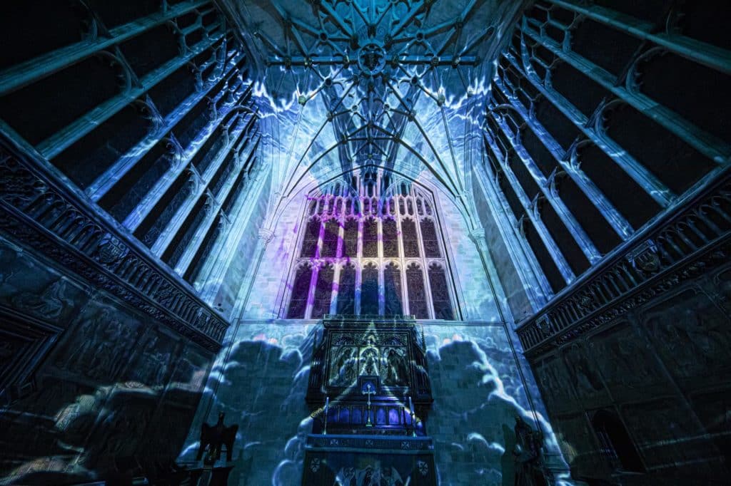 A Stunning New Immersive Light Show Exploring Fire, Air, Earth & Water Is Coming To Bristol Cathedral