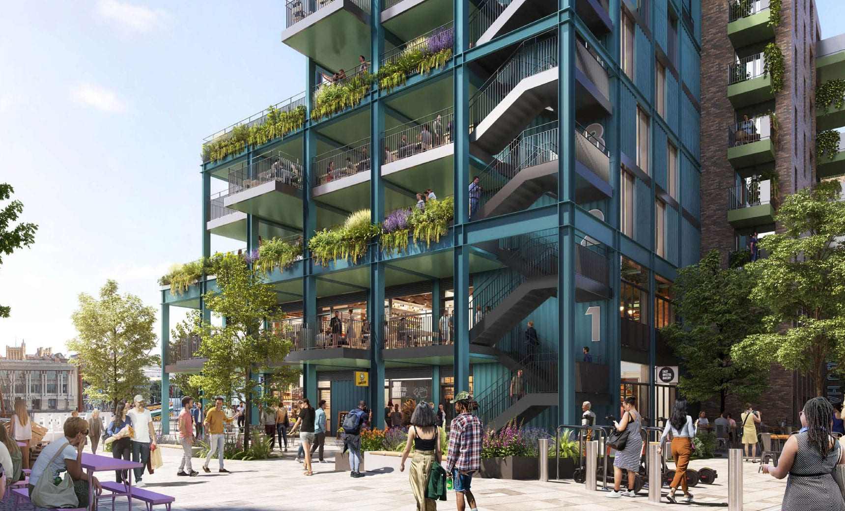 Cargo restaurants at Wapping Wharf plans