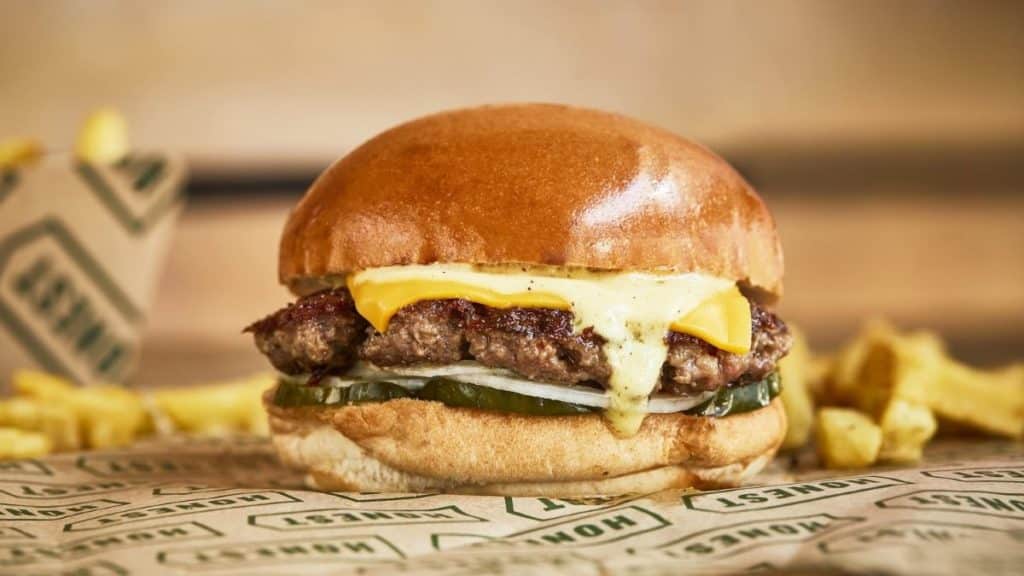 Honest burgers smashed burger, which they will hand out for free