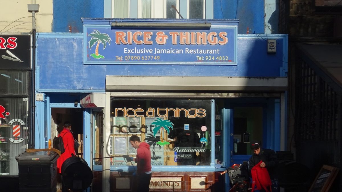 Rice & Things blue exterior