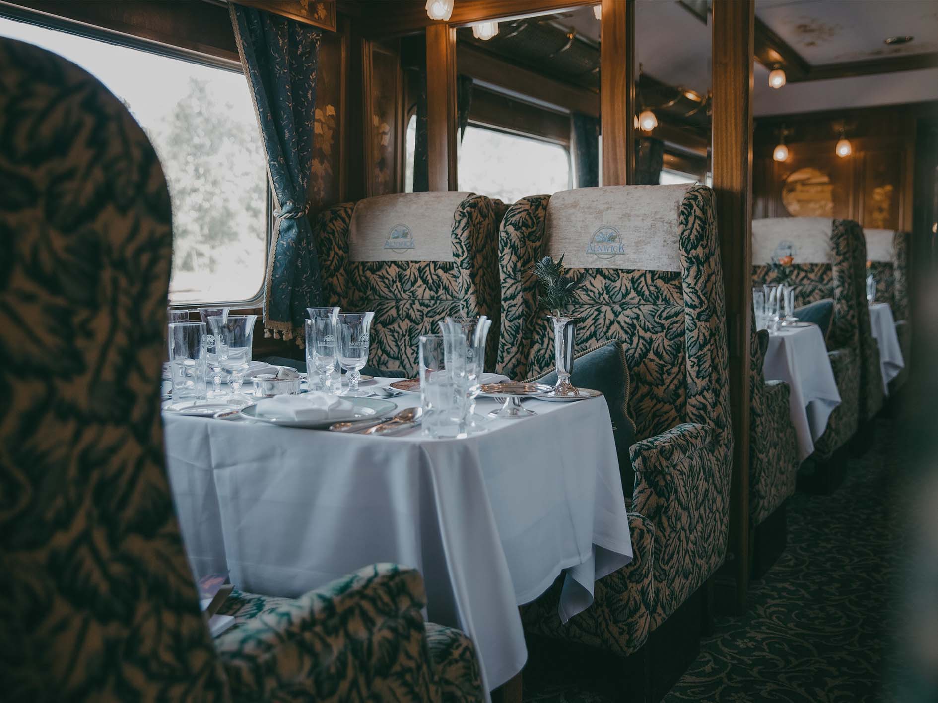 The empty carriage of the Northern Belle